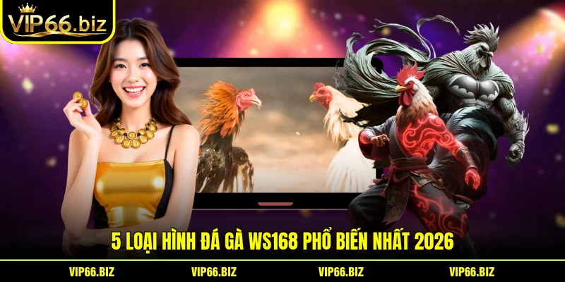 5 loại hình đá gà WS168 phổ biến nhất 2026 5 loại hình đá gà WS168 phổ biến nhất 2026